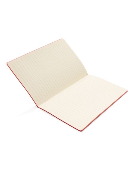 Libreta de tapa blanda de PU con borde de color