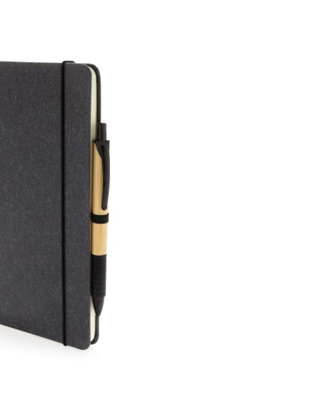 Libreta A5 de cuero reciclado de tapa dura