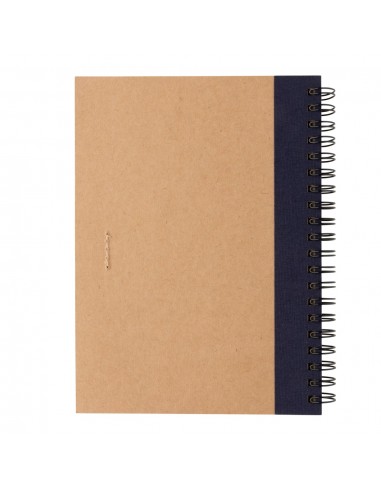 Cuaderno de espiral kraft con bolígrafo