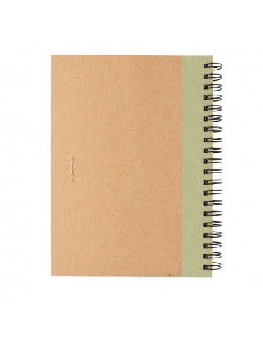 Cuaderno de espiral kraft con bolígrafo