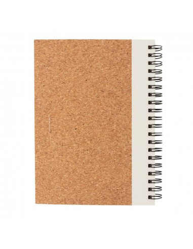 Cuaderno espiral de corcho con bolígrafo