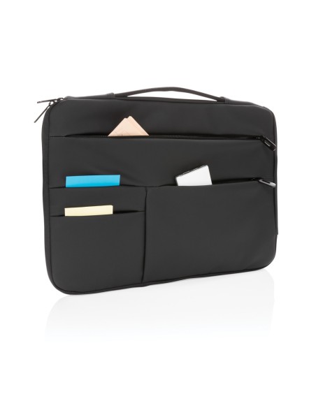 Funda lisa de PU para portátil de 15,6" con asa