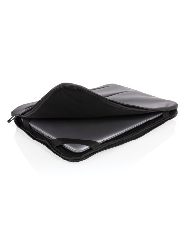 Funda lisa de PU para portátil de 15,6" con asa