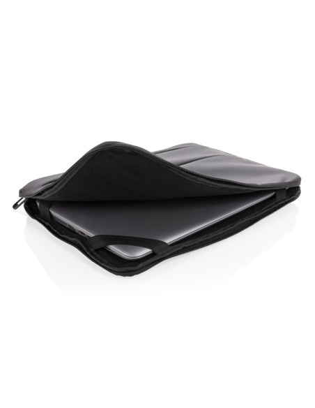Funda lisa de PU para portátil de 15,6" con asa