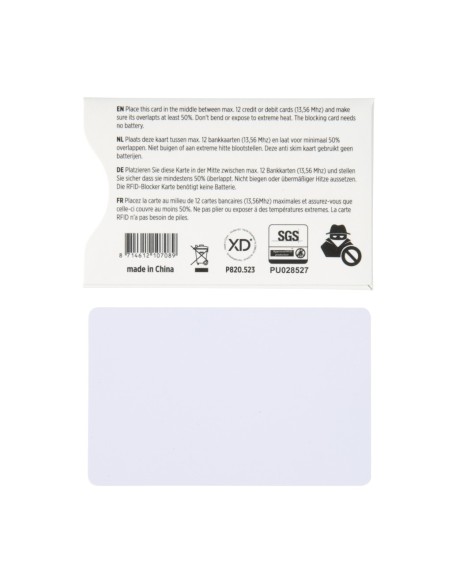 Tarjeta RFID antirobo