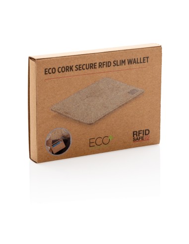 Cartera fina secure de corcho