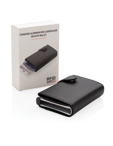 Tarjetero RFID de aluminio estándar con...