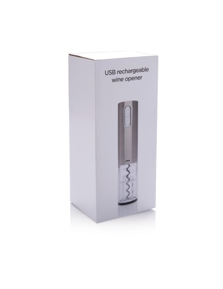 Abridor de vino eléctrico - USB recargable