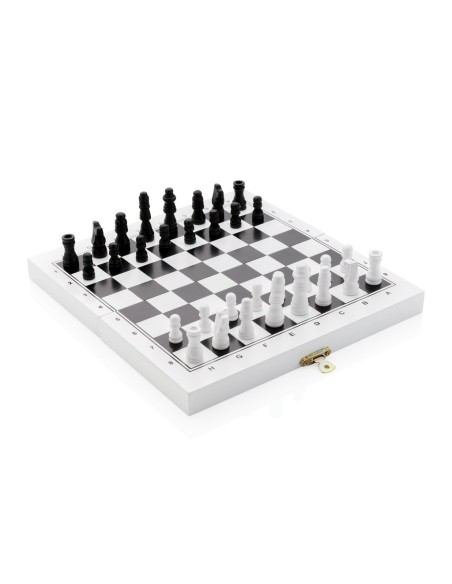 Juego de mesa de lujo 3 en 1 en caja de madera
