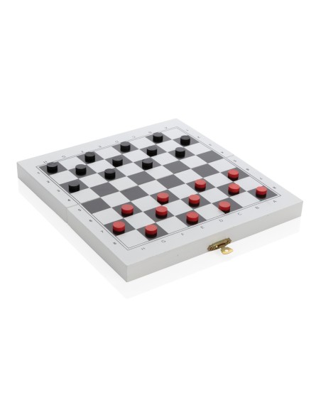 Juego de mesa de lujo 3 en 1 en caja de madera