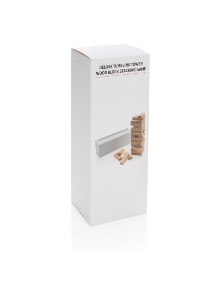 Juego de apilamiento de fichas de madera