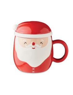 SANTA - Taza cerámica con tapa 370 ml