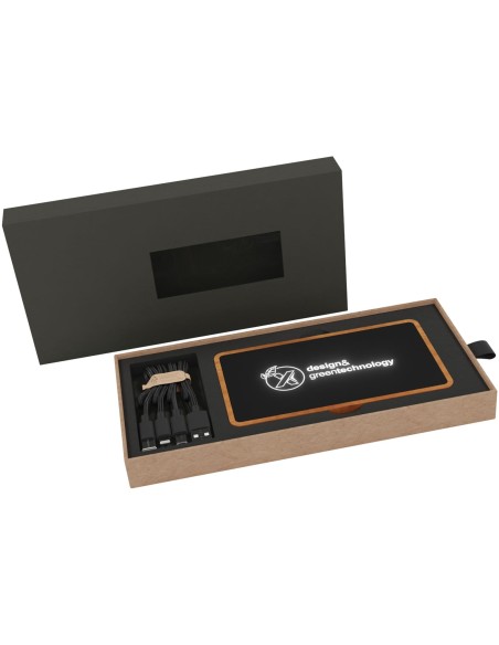 Batería externa inalámbrica de madera de 10 000mAh SCX "Design P46"