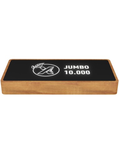 Batería externa inalámbrica de madera de 10...