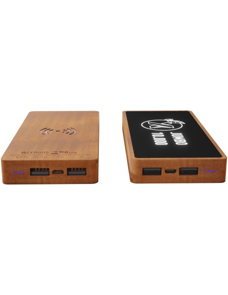 Batería externa inalámbrica de madera de 10 000mAh SCX "Design P46"