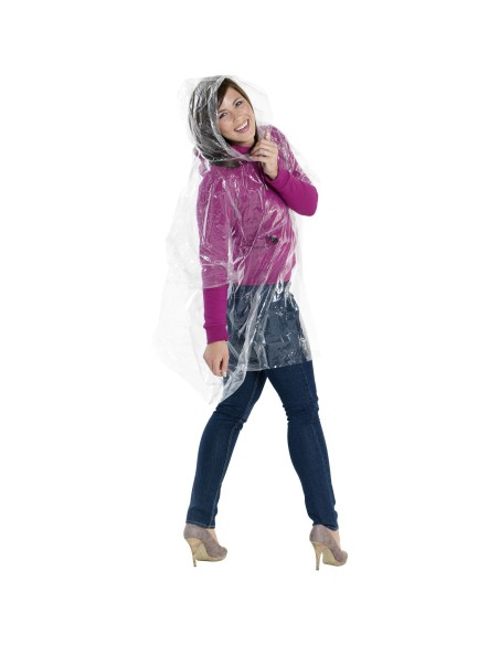 Poncho impermeable en llavero con forma de balón de fútbol "Xina"