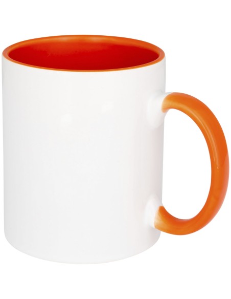 Taza de 350 ml para sublimación con asas e interior de color "Pix"