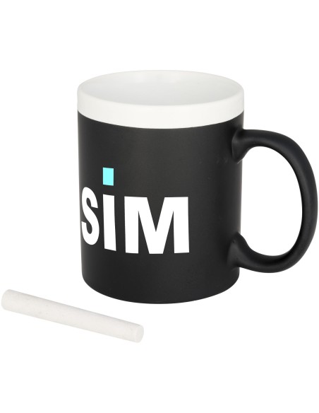 Taza de cerámica de 330 ml escritura tiza "Chalk"