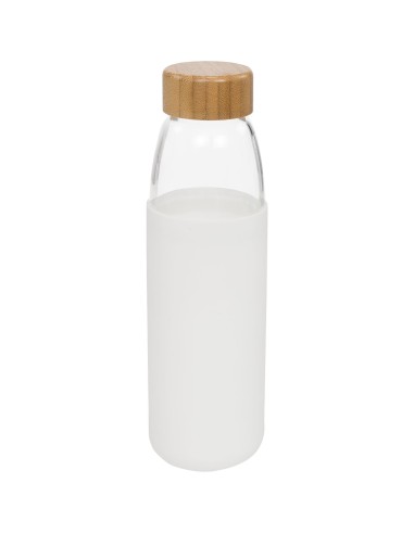 Botella de vidrio de 540 ml con tapón de madera...