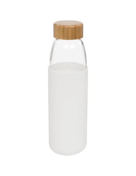 Botella de vidrio de 540 ml con tapón de madera "Kai"