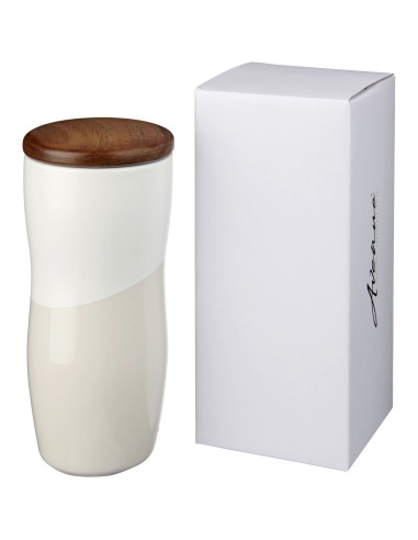 Vaso de cerámica de 370 ml de doble pared "Reno"