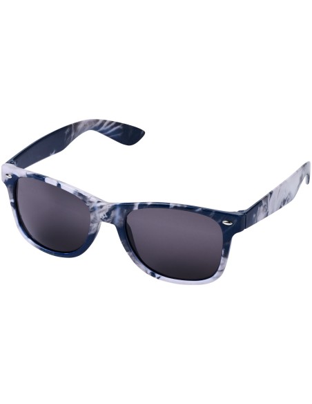 Gafas de sol con estampado teñido por técnica de nudos "Sun Ray"