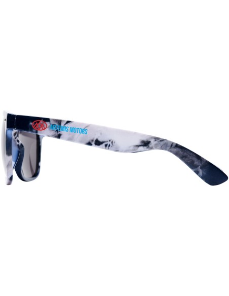Gafas de sol con estampado teñido por técnica de nudos "Sun Ray"