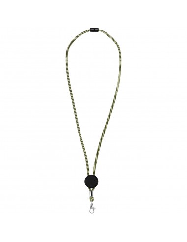 Lanyard bicolor con disco ajustable "Hagen"