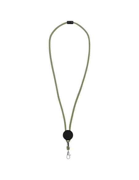 Lanyard bicolor con disco ajustable "Hagen"