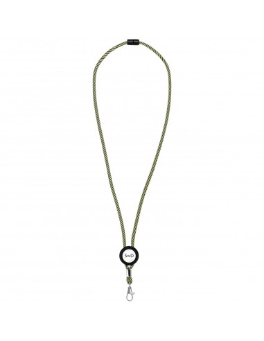 Lanyard bicolor con disco ajustable "Hagen"