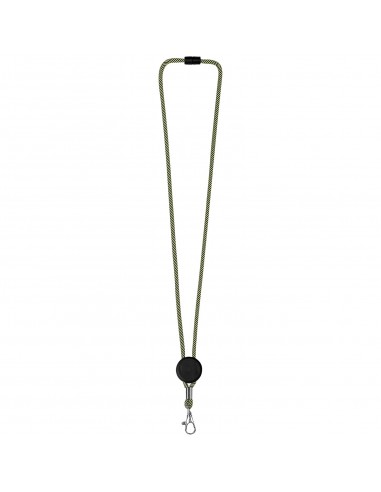 Lanyard bicolor con disco ajustable "Hagen"