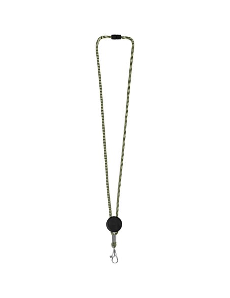 Lanyard bicolor con disco ajustable "Hagen"