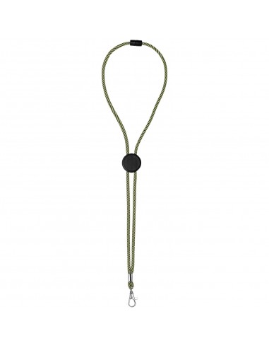Lanyard bicolor con disco ajustable "Hagen"