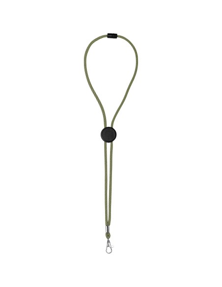 Lanyard bicolor con disco ajustable "Hagen"