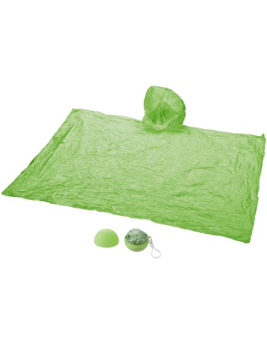 Poncho impermeable plegable en una bola-llavero...