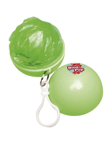 Poncho impermeable plegable en una bola-llavero...