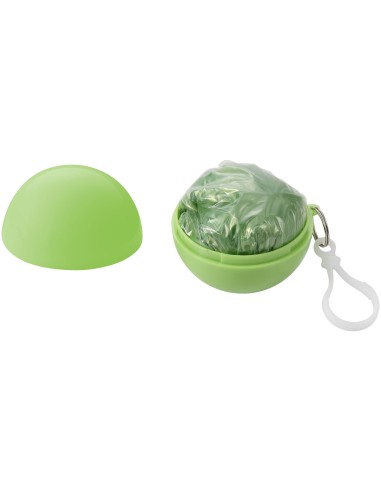 Poncho impermeable plegable en una bola-llavero...