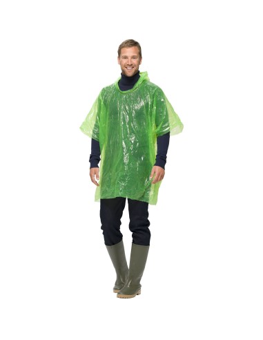 Poncho impermeable plegable en una bola-llavero...