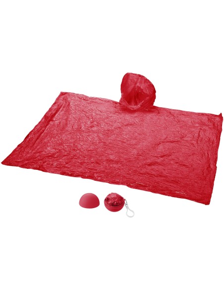 Poncho impermeable plegable en una bola-llavero "Xina"