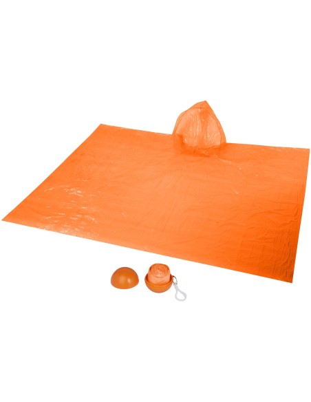 Poncho impermeable plegable en una bola-llavero "Xina"