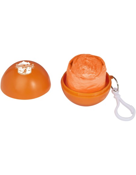 Poncho impermeable plegable en una bola-llavero "Xina"