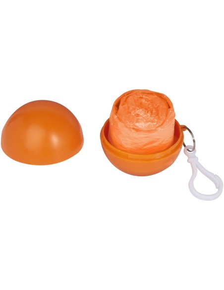 Poncho impermeable plegable en una bola-llavero "Xina"