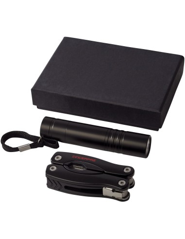 Set de cuchillo multiusos y linterna "Scout"