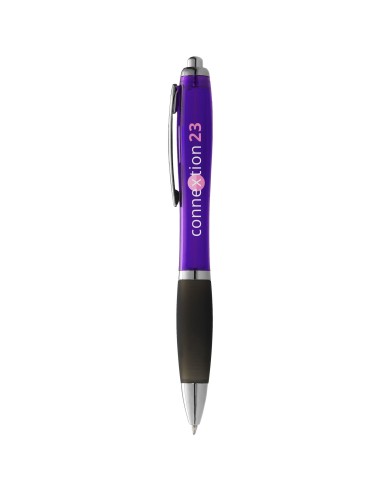 Bolígrafo de color y empuñadura negra "Nash"