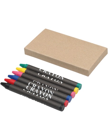 Set de 6 pinturas de cera "Ayo"