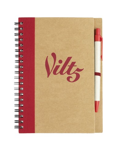 Libreta de papel reciclado con bolígrafo...