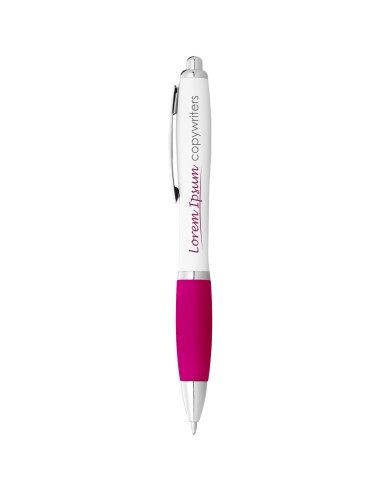 Bolígrafo blanco con empuñadura de color "Nash"