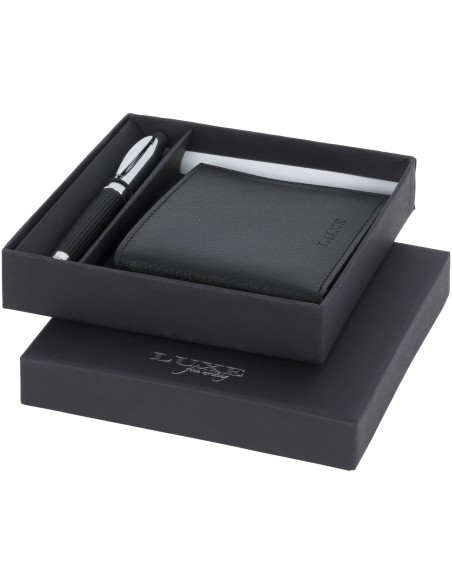 Set de regalo de bolígrafo y cartera "Baritone"