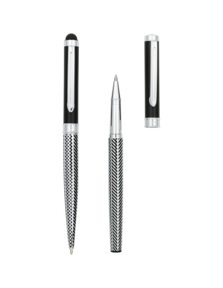 Set de de bolígrafo con stylus y rollerball "Empire"