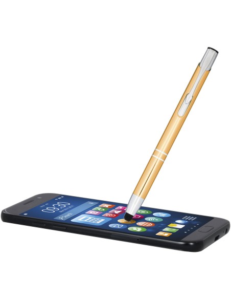 Bolígrafo con stylus de aluminio “Moneta”